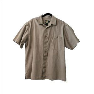 Cabela’s, Men’s Tan Short Sleeve Shirt, Size L/Reg